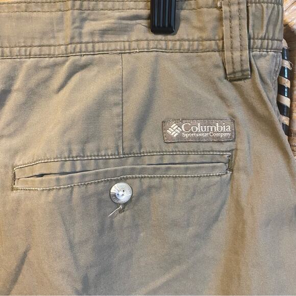 Columbia Men's Olive Green atsa II walk Shorts 6 inch inseam large trail NWT - Picture 6 of 7